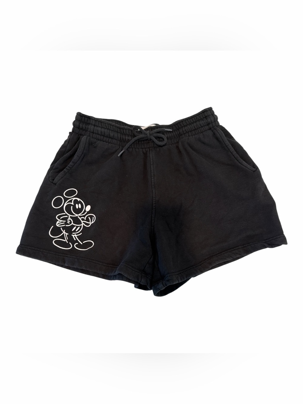 DISNEY MICKEY MOUSE Black & White Shorts size x small